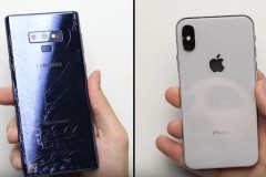 Thử nghiệm độ bền iPhone X và Galaxy Note 9 khi thả rơi