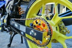 Exciter 150 độ phuộc bình dầu rời với độ nhún êm đến lạ thường