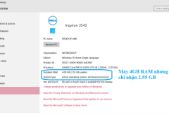 Hướng dẫn cách khắc phục lỗi không nhận đủ RAM trên Windows 10