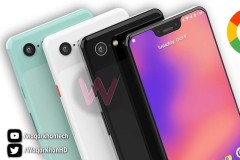 Lộ hàng Google Pixel 3 XL màu đen, xanh bạc hà và trắng