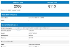 OPPO PBDM00 bất ngờ xuất hiện trên Geekbench với chip Snapdragon 845, Android 9 Pie