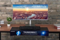 Samsung ra mắt màn hình cong QLED Thunderbolt 3 đầu tiên trên thế giới