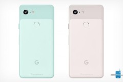 Google Pixe 3 lộ diện tùy chọn màu xanh bạc hà và hồng hoàn toàn mới