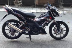 Sonic 150 độ up full đồ chơi cùng bộ côn dầu khá nổi bật