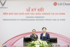 VinFast và LG Chem hợp tác trong lĩnh vực sản xuất các dòng pin tiêu chuẩn quốc tế