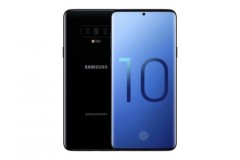 Hình ảnh render Galaxy S10 với màn hình trên và dưới được “cắt gọt” đi gần như toàn bộ