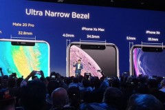 Huawei so sánh phần viền màn hình trên Mate 20 Pro với iPhone XS và iPhone XR