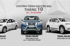 Nissan thông báo chương trình khuyến mại cho X-Trail, Sunny và Navara trong tháng 10/2018