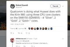 Snapdragon 8150 có kiến trúc rất giống với Kirin 980