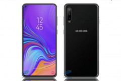 Galaxy A8s sẽ được trang bị màn hình Infinity-O cùng 3 camera mặt sau