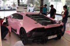 Lamborghini Huracan LP610-4 độc nhất Việt Nam khoác bộ cánh màu hồng phấn đầy nữ tính