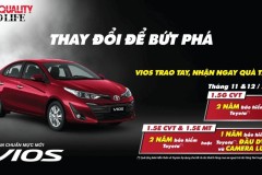 Mua Toyota Vios được tặng 2 năm bảo hiểm thân vỏ