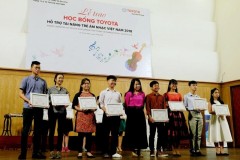 85 học bổng tài năng âm nhạc Toyota 2018 đã được trao tại Việt Nam