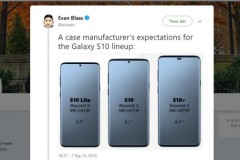 Galaxy S10 Lite, Galaxy S10 và S10+ xuất hiện cực đẹp vói màn hình “nốt ruồi”