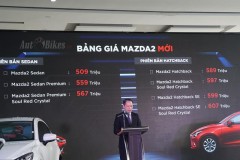 Mazda2 2019 có giá lăn bánh dao động từ 582-712 triệu đồng với 7 phiên bản tùy chọn