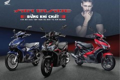 Honda Air Blade 125cc được làm "mới" lại bộ tem xe cùng phối màu mới