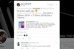 Galaxy S10+ sẽ là mẫu flagship mỏng nhất của Samsung trong vài năm trở lại đây