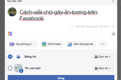 Cách viết chữ gây ấn tượng trên Facebook