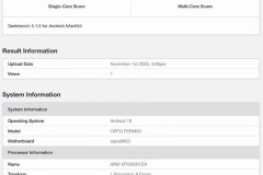OPPO K7x lộ cấu hình trên Geekbench với chip Dimensity 720, RAM 8GB