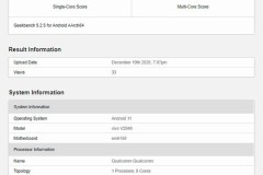 Điện thoại Vivo V20 phiên bản xuất hiện trên Geekbench với Snapdragon 675