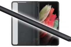 Lộ diện Galaxy S21 Ultra đi cùng với ốp lưng Clear View Cover đặc biệt với khe cắm chứa bút S-Pen