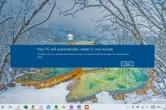Microsoft đang sửa một lỗi khó chịu khiến Windows 10 version 20H2 tự động restart trong vòng một phút