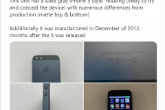 Rò rỉ hình ảnh chiếc iPhone 5s màu xám “Slate Gray” chưa từng được ra mắt