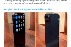 Rò rỉ hình ảnh nguyên mẫu iPhone 12 Pro: Vỏ màu xanh lam, chạy iOS SwitchBoard