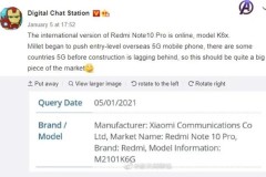 Xiaomi Redmi Note 10 Pro sắp ra mắt có hỗ trợ 5G, nhận chứng nhận bởi uỷ ban kinh tế Châu Âu ECC
