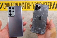 Thử nghiệm thả rơi iPhone 12 Pro Max và Galaxy S21 Ultra