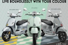 Vespa GTS được Vespa cập nhật màu sắc mới vô cùng đẹp mắt