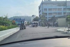 Video quay khoảnh khắc xe nâng va chạm với người phụ nữ đi bộ khiến nạn nhân tử vong tại Quảng Ninh