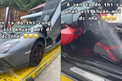 Choáng với phong cách chào mừng siêu xe Lamborghini đầu tiên về Hòa Bình của đại gia lan đột biến
