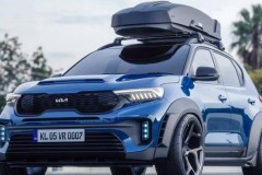Kia Sonet phiên bản nâng cấp lộ diện, sử dụng logo mới với ngoại hình thể thao hơn