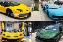 Bộ tứ siêu xe giới hạn Lamborghini Aventador SVJ của đại gia Việt, có màu độc, độ cực lạ