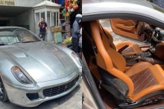 Siêu xe Ferrari 599 GTB của doanh nhân Hải Phòng lần đầu lộ ảnh xuất hiện trên đường phố