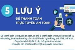 5 lưu ý để thanh toán trực tuyến an toàn
