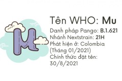 Covid-19: Thêm biến thể thứ 12 tên Mu, có khả năng kháng vắc xin