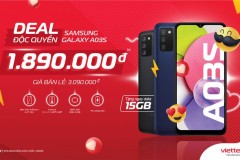 Ưu đãi độc quyền Samsung Galaxy A03s tại Viettel Telecom