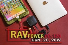 Review củ sạc RavPower PC-128: công suất 90W, công nghệ GaN, 2 cổng C, hỗ trợ PD/QC 3.0