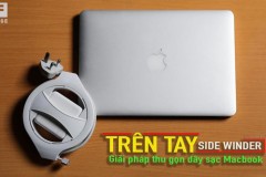 Review SIDE WINDER - giải pháp thu gọn dây sạc Macbook