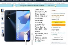 Lộ giá bán, thông số cấu hình của OPPO A54s trên trang bán lẻ tại Ý
