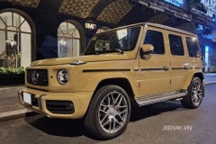 Sài Gòn: "Chạm mặt" Mercedes-AMG G63 2021 "cà phê sữa" - Bộ cánh trị giá 150 triệu đồng