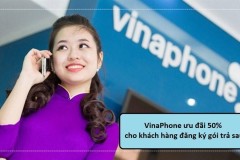 VinaPhone ưu đãi 50% cho những khách hàng đăng ký gói trả sau, quá đã!