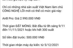 Bkav mở chương trình đặt móng AirB Pro lần 2, công khai giá bán