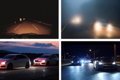 Cách để không bị lóa mắt khi lái xe ô tô vào trời tối