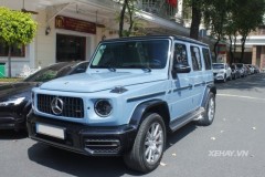 "Chạm mặt" Mercedes-AMG G63 màu China Blue lạ mắt của doanh nhân Nguyễn Quốc Cường