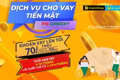 Dịch vụ vay tiền mặt FE Credit nhanh gọn lẹ tại TGDĐ đã có tại TP.HCM
