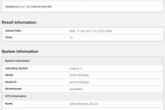 Reno7 Pro xuất hiện trên Geekbench, tiết lộ cấu hình và điểm hiệu năng