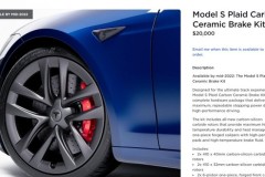 Tesla Model S Plaid sắp có thêm tùy chọn phanh gốm carbon trị giá 453 triệu VNĐ